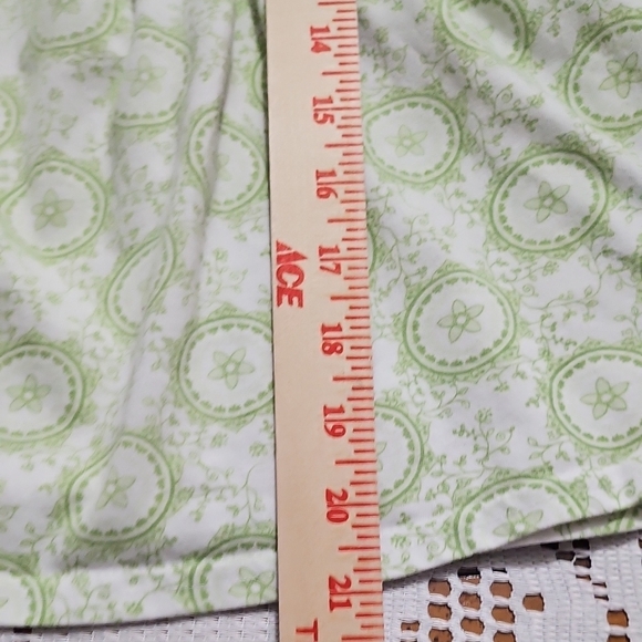 Laura Ashley White and Green Patterned Blouse - Picture 5 of 8